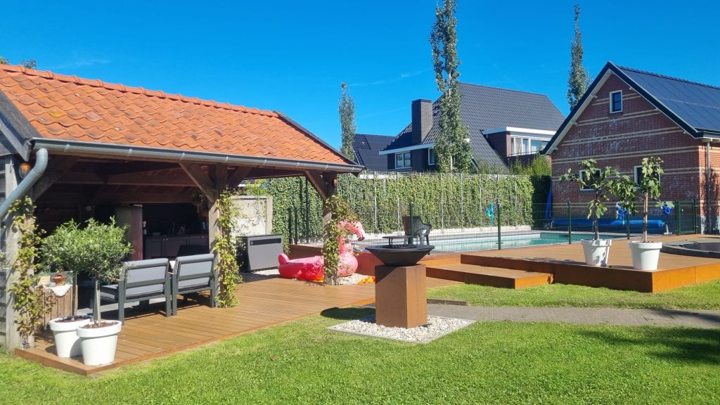 cortenstaal plantenbak Groningen